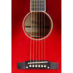 Stagg SA35DS Red Slope Shoulder Dreadnought Pack