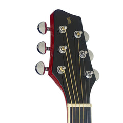 Stagg SA35DS Red Slope Shoulder Dreadnought Pack