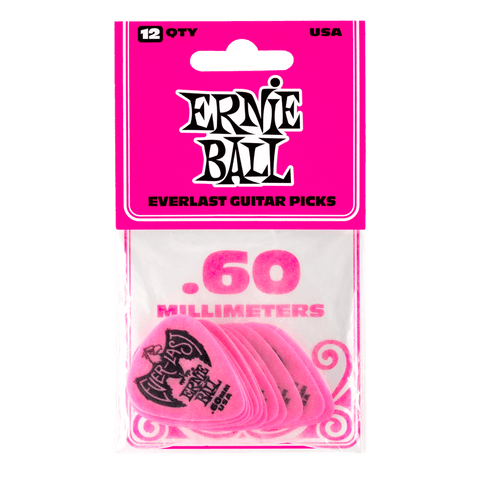 Ernie Ball Everlast picks .60mm (12 Pack)