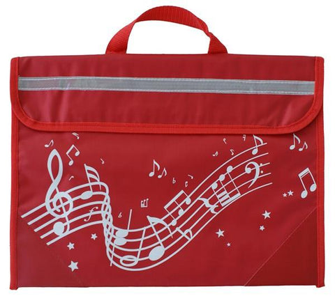 Musicwear Wavy Stave Music Bag Red