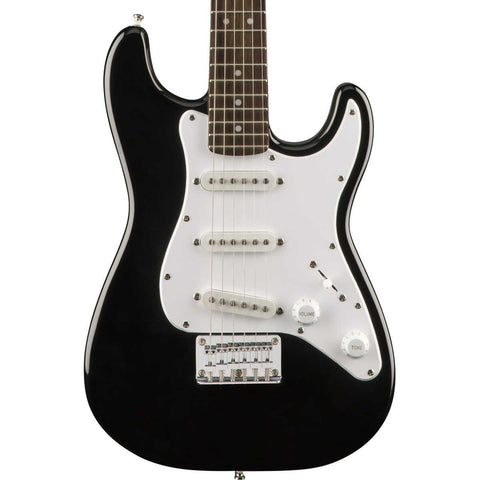 Squier Mini Strat (Black) & Orange Mini Crush Amp Pack
