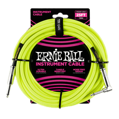 Ernie Ball 25ft Instrument Cable Neon Yellow