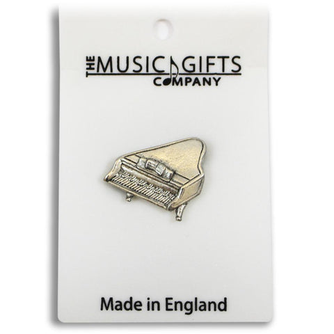 Pewter Piano Pin Badge