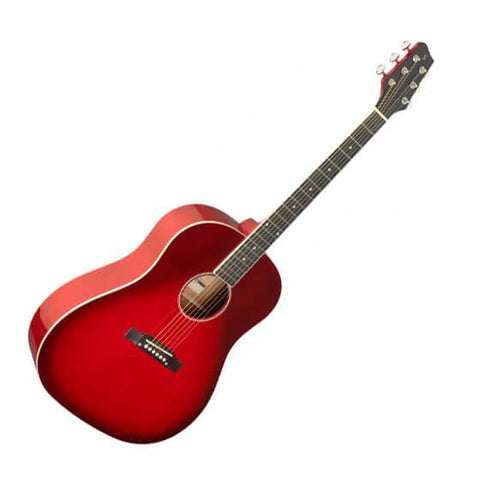 Stagg SA35DS Red Slope Shoulder Dreadnought Pack