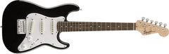 Squier Mini Strat (Black) & Orange Mini Crush Amp Pack