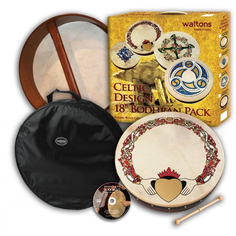 Waltons 18" Claddagh Bodhran Pack