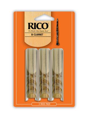 Rico 3 Pack Clarinet Reeds Strength 3.5