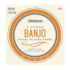 D'Addario J61 Nickle 5 String Banjo Strings