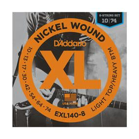 D'addario EXL140 8 String Light Top/Heavy Bottom Strings