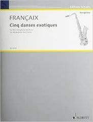 Francaix 5 Exotic Dances Saxophone