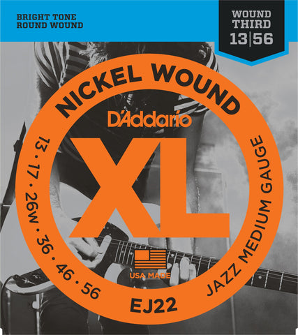 D'addario EJ22  XL Jazz Medium