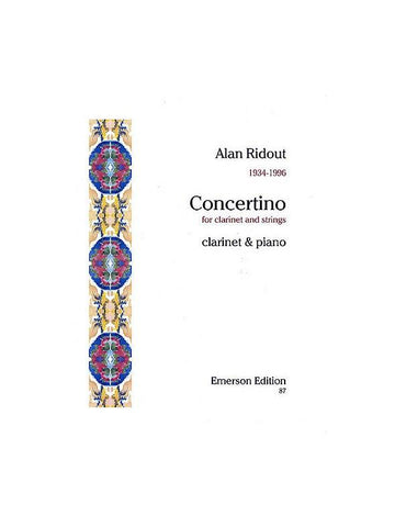 Alan Ridout Concertino For Clarinet & Piano