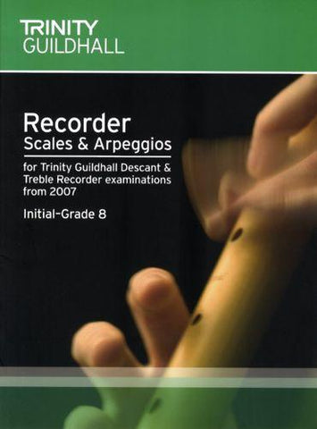 Trinity College Descant Recorder Scales and Arpeggios (from 2007) Initial - Grade 8