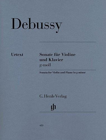 Debussy Sonata For Violin And Piano In G Minor