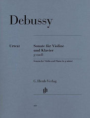 Debussy Sonata For Violin And Piano In G Minor