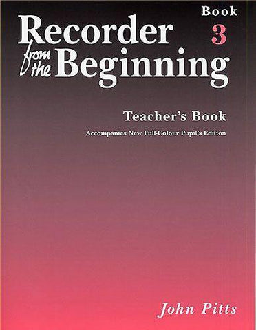 Recorder From The Beginning (John Pitts) Pupil's Book 3 & CD