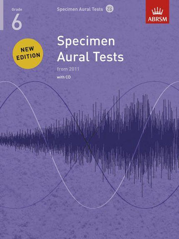 ABRSM Specimen Aural Tests Grades 6 with 1 CD