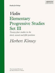 Kinsey Elementary Progressive Studies For Violin Set 3