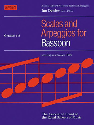 ABRSM Scales and Arppeggios 1-8 Bassoon