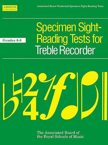 ABRSM Sight-reading Grades 6-8 Treble Recorder