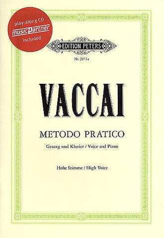 Vaccai Practical Method High Voice with CD