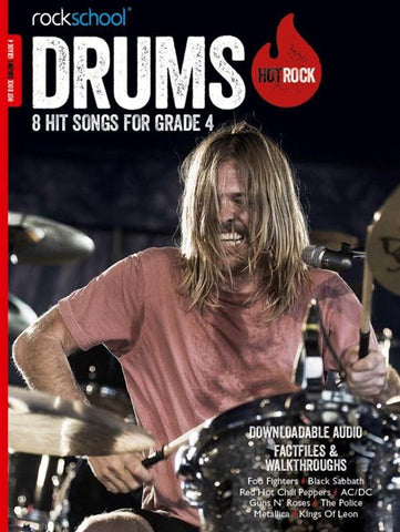 Rockschool Hot Rock Drums Grade 4 Book/Download Card