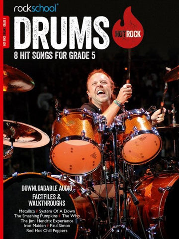 Rockschool Hot Rock Drums Grade 5 Book/Download Card