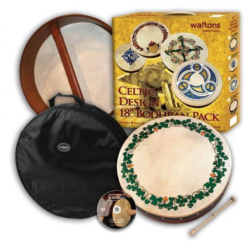 Waltons 18" Shamrock Bodhran Pack